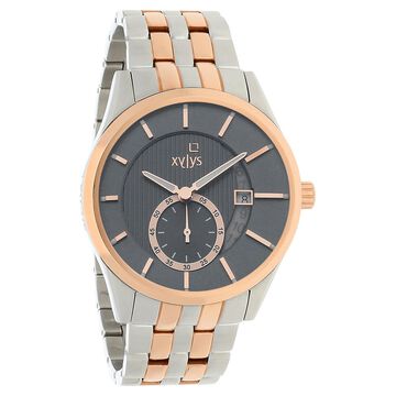 Xylys Offsets Swiss Analog Stainless Steel Grey Dial Watch for Men
