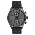 Titan Quartz Chronograph Silver Dial Leather Strap Watch for Men