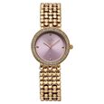Vyb Iconique By Fastrack Quartz Analog Purple Dial Rose Gold Metal Strap Watch For Girls - image number 0