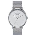 Sonata Poze Quartz Analog White Dial Silver Metal Strap Watch For Men - image number 1