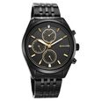 Sonata Magna Quartz Multifunction Black Dial Black Stainless Steel Strap Watch For Men - image number 1