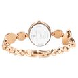 Titan Raga Power Pearls Quartz Analog Mother of Pearl Round Shaped Dial Rose Gold Metal Strap Watch For Women - image number 6
