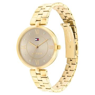 Tommy Hilfiger Quartz Analog Grey Stainless Steel Strap for Women