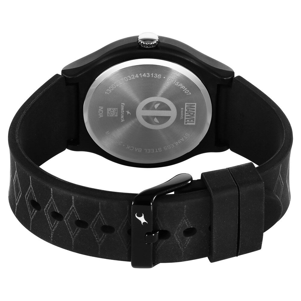 Fastrack Deadpool Wolverine Quartz Analog Dial With Black Silicone Strap Watch For Unisex