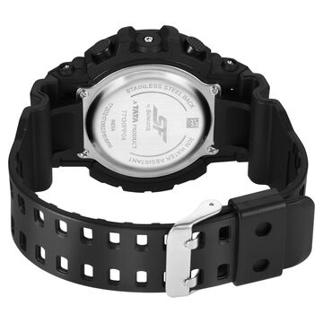SF Sporty Digital Black Dial Polyurethane Strap Watch for Men