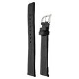 22 mm Black Genuine Leather Straps for Men - image number 2