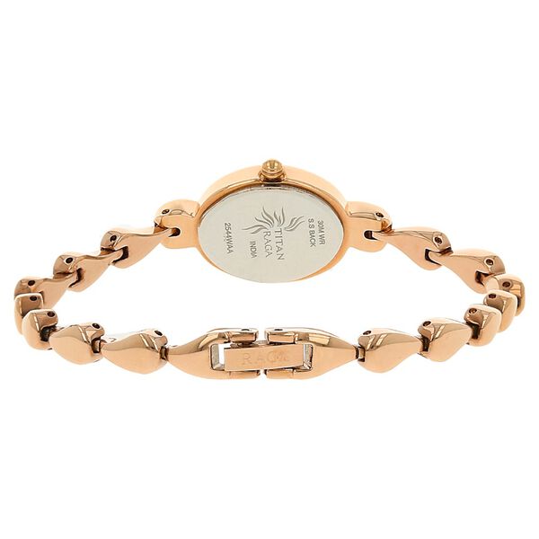 Titan Raga Rose Gold Dial Women Watch With Metal Strap - image number 3