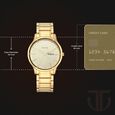 Titan Lagan Yellow Dial Analog with Day and Date Metal Strap Watch for Men - image number 2