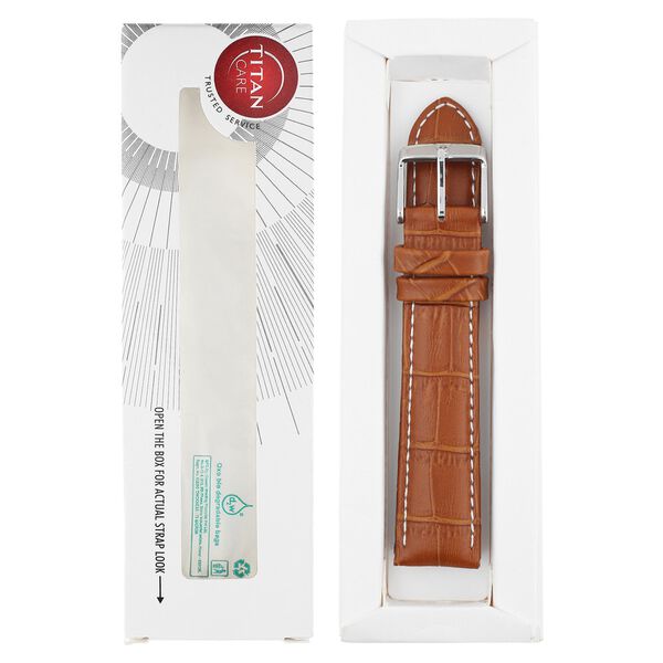 20 mm Tan Genuine Leather Straps for Men - image number 5