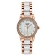 Sonata Poze Quartz Analog White Dial Two Toned Metal & Plastic Strap Watch For Women