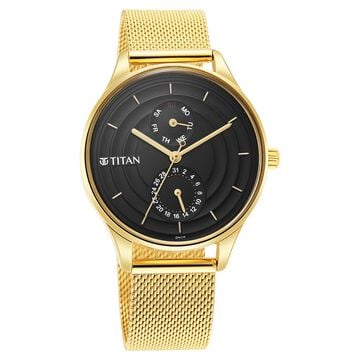 Titan Neo Workdays Black Dial Quartz Multifunction Stainless Steel Strap watch for Women