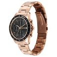 Sonata Chronos Quartz Analog with Date Black Dial Rose Gold Colour Stainless Steel Strap Watch For Men - image number 2