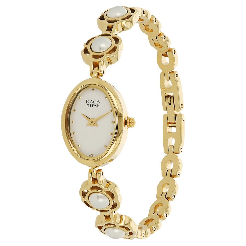 Buy Online Titan Raga Aurora White Dial Women Watch With Metal