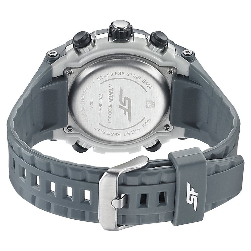 Buy Online SF Quartz Analog Digital Grey Dial Watch for Men
