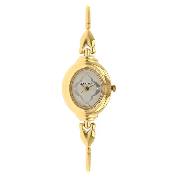 Sonata Quartz Analog Silver Dial Metal Strap Watch for Women - image number 0