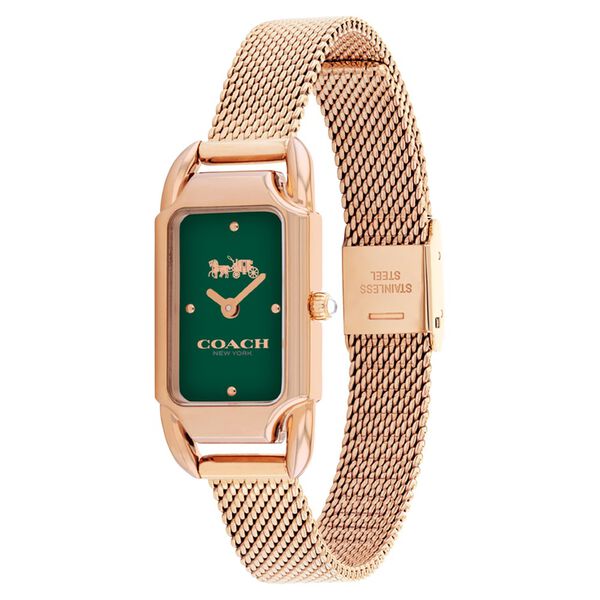 Coach Quartz Analog Green Dial Stainless Steel Strap Watch for Women - image number 1