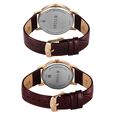 Titan Bandhan Eternal Pair Analog with Date and Maroon Dial Maroon Leather Strap Watch for Couples - image number 4