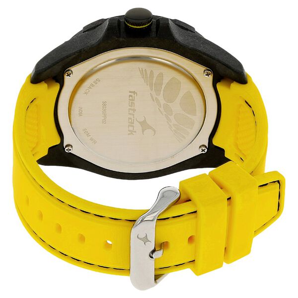 Fastrack Light Weight Quartz Analog Black Dial Silicone Strap Watch for Guys - image number 3