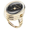 Anne Klein Quartz Analog Black Dial Golden Metal Ring Watch For Women - image number 0