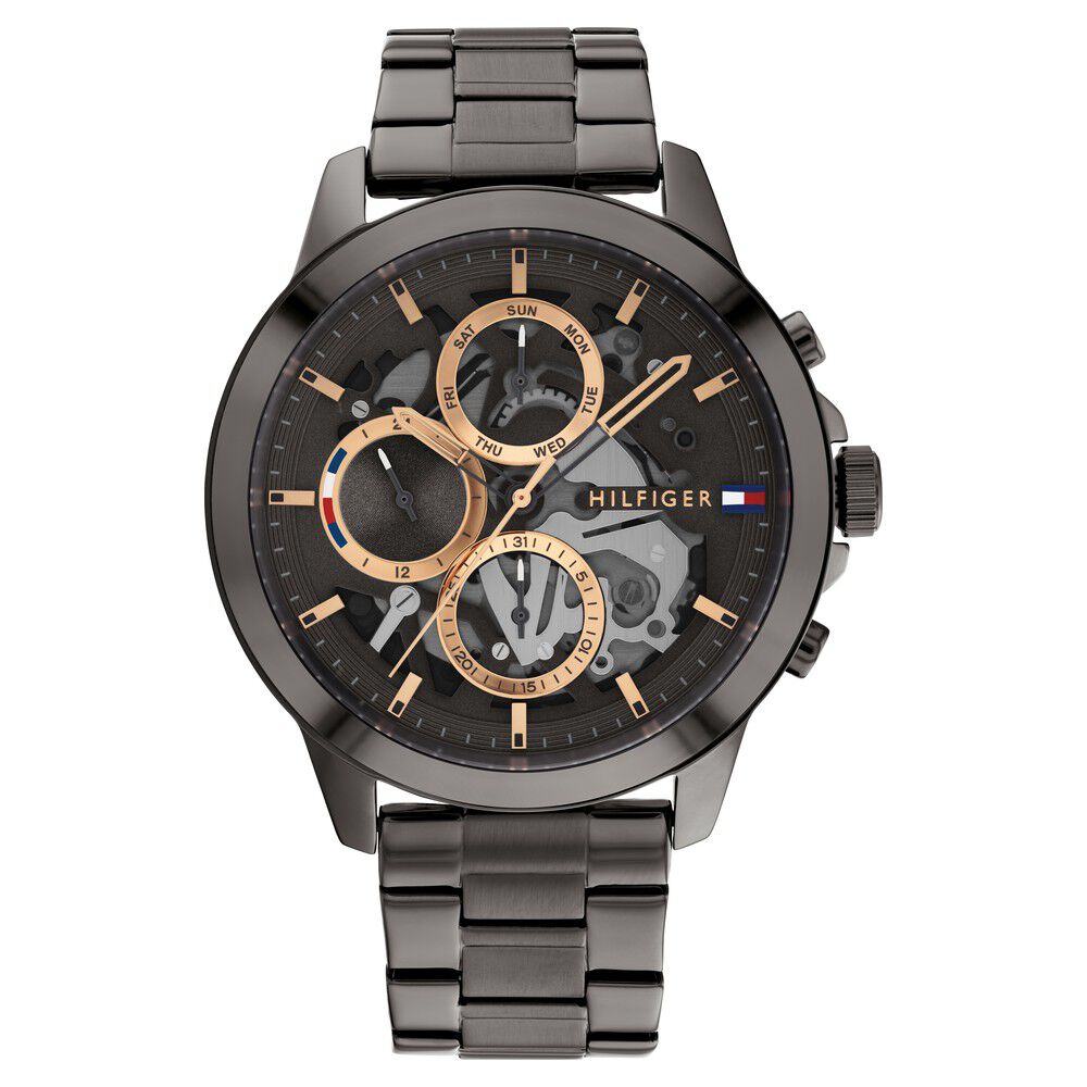 Buy Online Tommy Hilfiger Men Grey Dial Analog Watch neth1710479