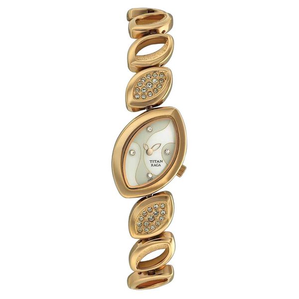 Titan Quartz Analog Mother Of Pearl Dial Watch for Women - image number 0