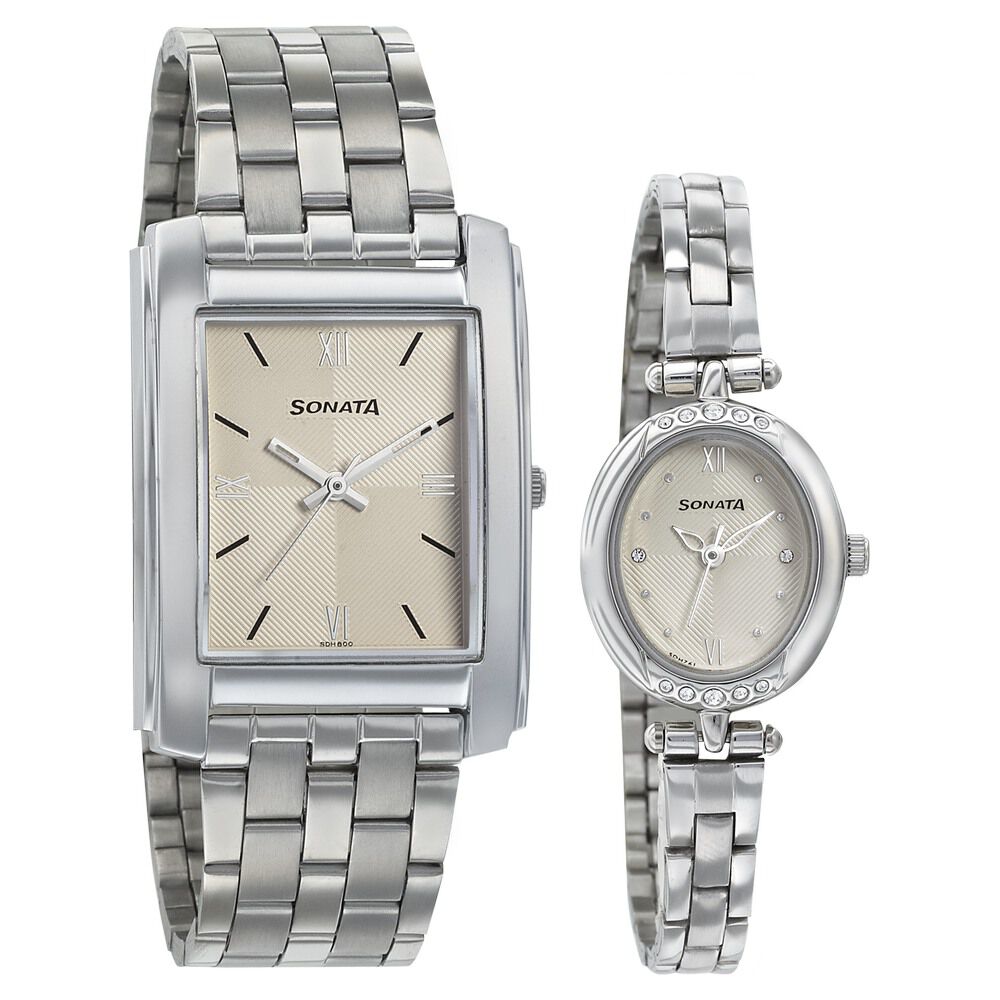 Sonata white hotsell watch