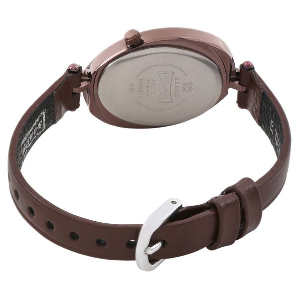 Sonata Quartz Analog Peach Dial Leather Strap Watch for Women - image number 3