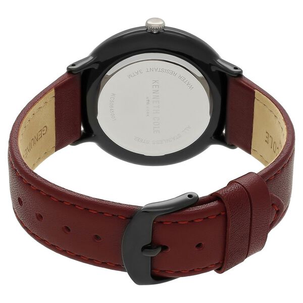 Kenneth Cole Quartz Multifunction Brown Dial Leather Strap Watch for Men - image number 4