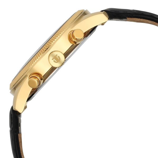 Titan Regalia Opulent Quartz Analog with Day and Date Red Dial Black Leather Strap Watch for Men - image number 3