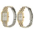 Titan Quartz Analog with Date White Dial Stainless Steel Strap Watch for Couple - image number 1