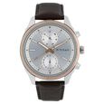 Titan Quartz Multifunction Silver Dial Leather Strap Watch for Men - image number 0