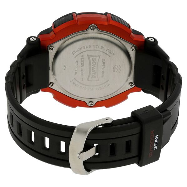 SF Digital Dial Plastic Strap Watch for Men - image number 3