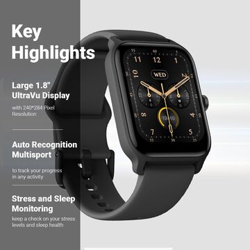 Fastrack Reflex Nitro Large 4.57 CM UltraVU Display, BT Calling, Sports Modes, Health Suite, 100+ Watchfaces