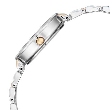 Titan Raga Spotlight Quartz Analog Mother of Pearl Dial Two Toned Metal Strap Watch For Women