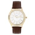Titan Nebula Vintage 18k Gold Analog Diamond Studded Bezel Leather Strap Watch for Men - image number 0