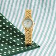 Poze Poze Quartz Analog White Dial Golden Metal Strap Watch For Women - image number 0
