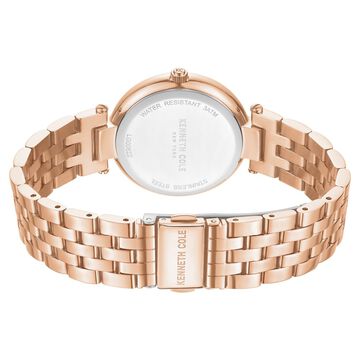 Kenneth Cole Quartz Analog Pink Dial Stainless Steel Strap Watch For Women