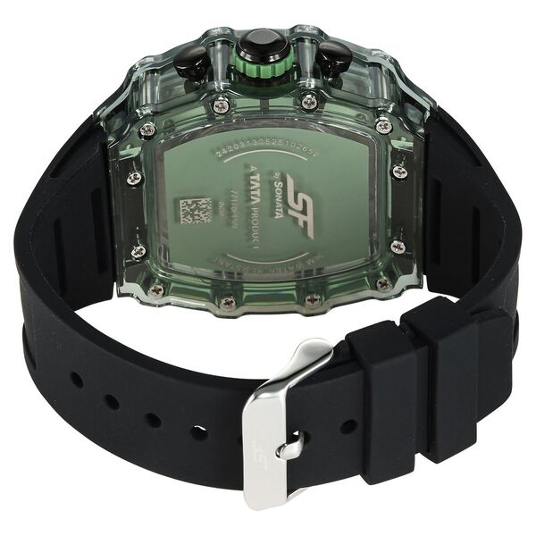 SF Maiden Voyage Sport Watch Green Dial And Black Strap Tonneau Shaped Case with Multifunction movement - image number 4