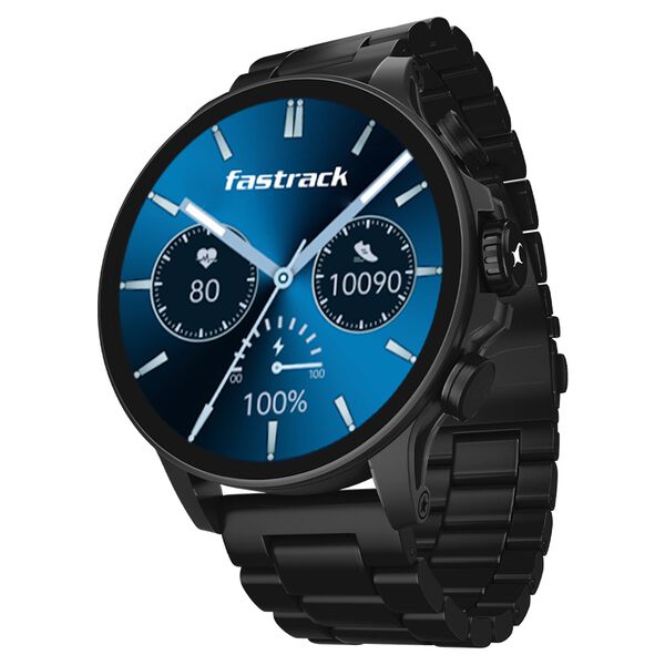 Fastrack Marvellous FX2 Unisex Smart Watch With Black Metal Strap - image number 0