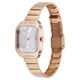 Vyb Seeker By Fastrack Quartz Analog Grey Dial Rose Gold Stainless Steel Strap Watch For Girls - image number 2