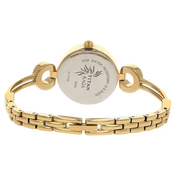 Titan Raga Weaves Silver Dial Women Watch With Metal Strap - image number 3