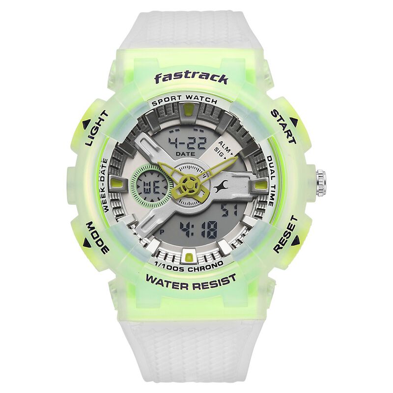 Fastrack Streetstyle Ana Digi watch with Transparant look for Guys