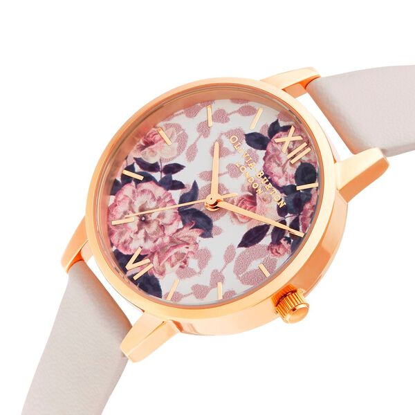 Olivia Burton Quartz Analog White Dial Leather Strap Watch for Women - image number 1