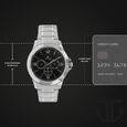 Titan Quartz Multifunction Black Dial Stainless Steel Strap Watch for Men - image number 2