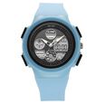 Zoop By Titan AnaDigi Quartz Digital Black Dial With Pink Plastic Strap Watch For Kids