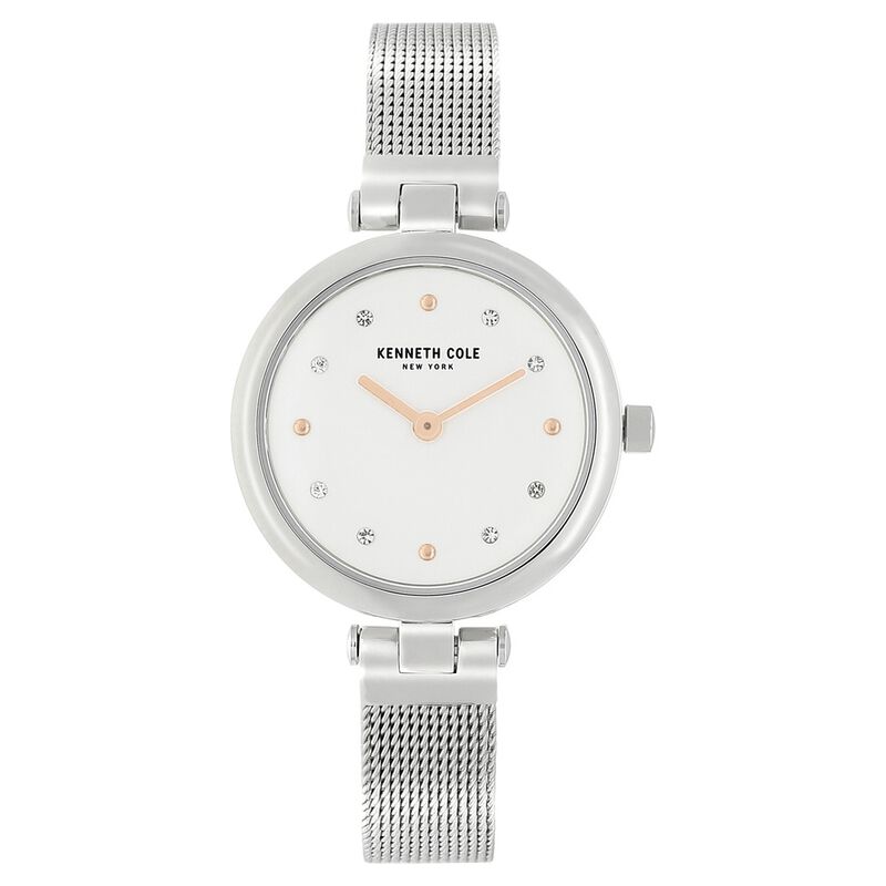 Kenneth Cole Quartz Analog Silver Dial Stainless Steel Strap Watch for Women - image number 0