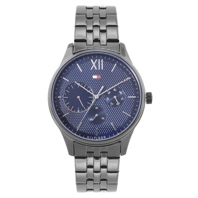 Tommy Hilfiger Quartz Multifunction Blue Dial Stainless Steel Strap Watch for Men - image number 0