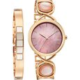 Titan Raga Power Pearls Quartz Analog Mother of Pearl Dial Rose Gold Metal Strap Watch For Women - image number 0