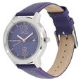 Fastrack Loopholes Quartz Analog Purple Dial Leather Strap Watch for Girls - image number 1
