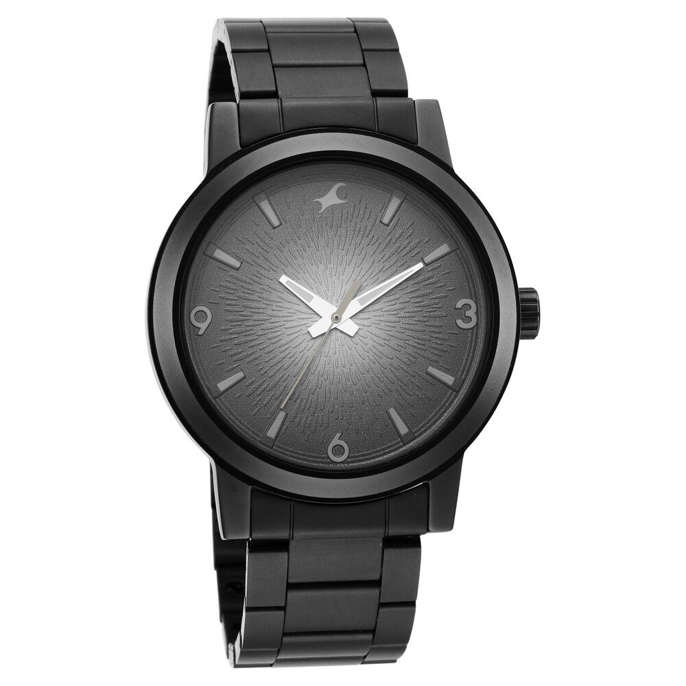 Fastrack full black new arrivals chain watch